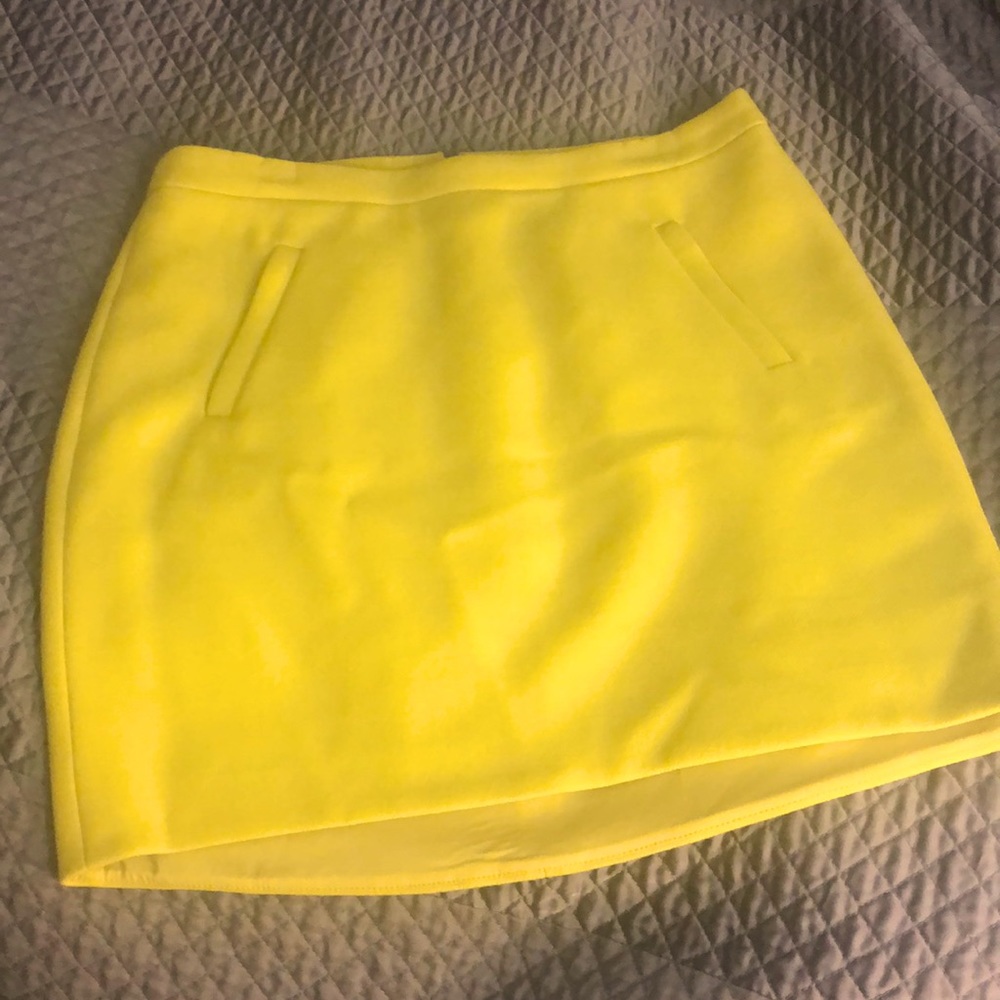 J.Crew Yellow Wool Skirt
